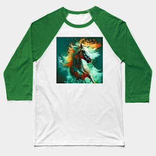 Colourful Stallion Baseball T-Shirt